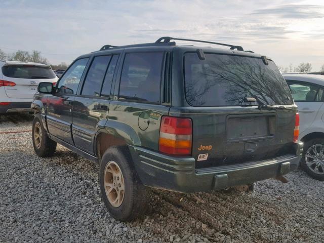 1J4GZ78S8TC355188 - 1996 JEEP GRAND CHER GREEN photo 3