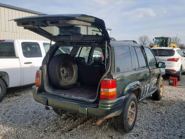 1J4GZ78S8TC355188 - 1996 JEEP GRAND CHER GREEN photo 4