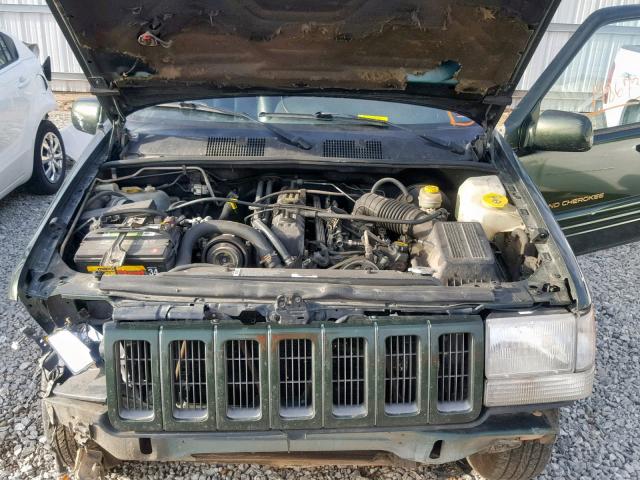 1J4GZ78S8TC355188 - 1996 JEEP GRAND CHER GREEN photo 7