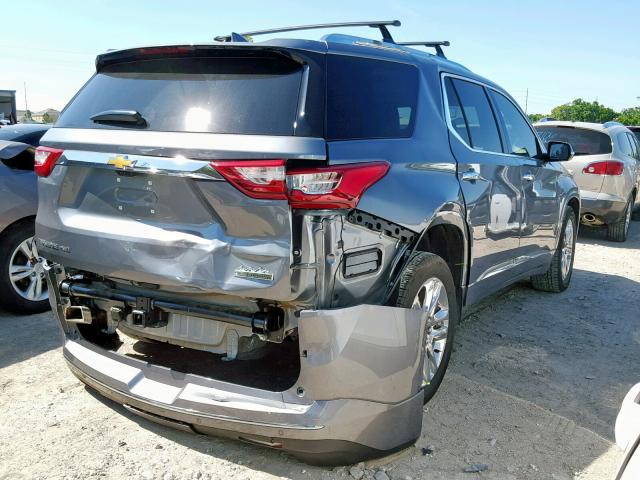 1GNEVKKW7JJ188491 - 2018 CHEVROLET TRAVERSE H GRAY photo 4