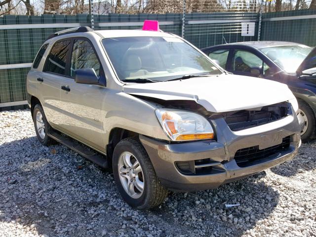 KNDJE723487474719 - 2008 KIA SPORTAGE E TAN photo 1