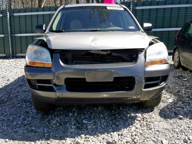 KNDJE723487474719 - 2008 KIA SPORTAGE E TAN photo 9