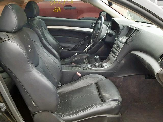 JNKCV64EX9M602772 - 2009 INFINITI G37 BASE BLACK photo 5