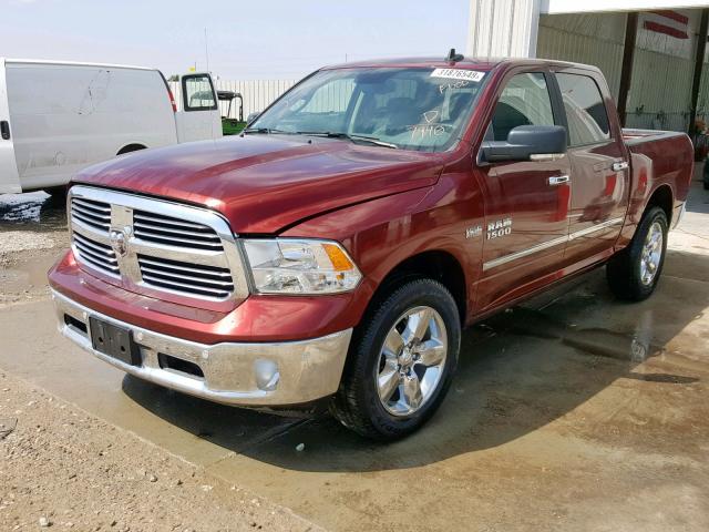 3C6RR7LTXHG787940 - 2017 RAM 1500 SLT MAROON photo 2