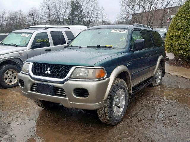 JA4MT31RX3J005898 - 2003 MITSUBISHI MONTERO SP GREEN photo 2