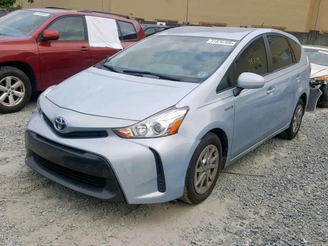 JTDZN3EUXFJ028963 - 2015 TOYOTA PRIUS V BLUE photo 2