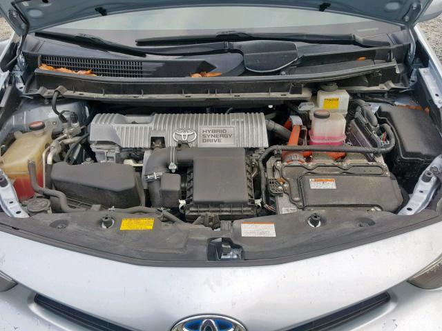 JTDZN3EUXFJ028963 - 2015 TOYOTA PRIUS V BLUE photo 7