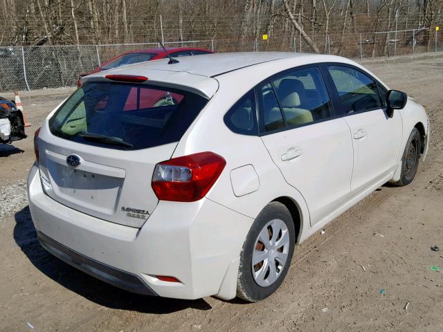 JF1GPAA68D2825142 - 2013 SUBARU IMPREZA WHITE photo 4