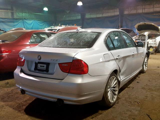 WBAPL5C5XBA921341 - 2011 BMW 335 XI SILVER photo 4