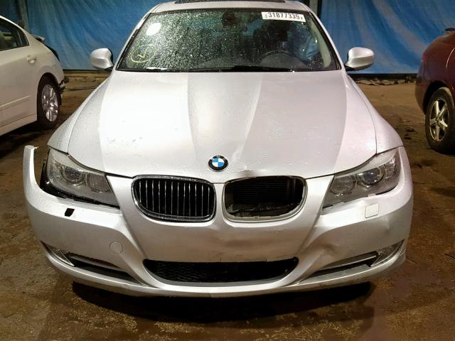 WBAPL5C5XBA921341 - 2011 BMW 335 XI SILVER photo 9