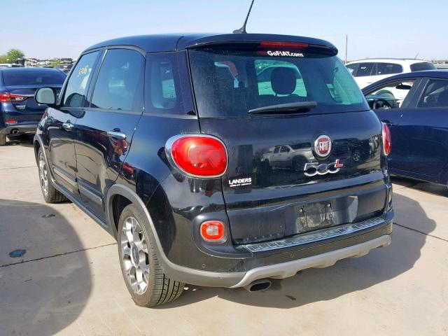 ZFBCFADH8EZ006362 - 2014 FIAT 500L TREKK BLACK photo 3