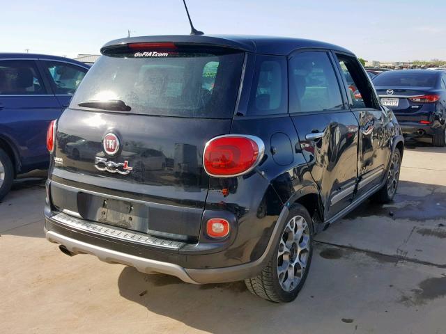 ZFBCFADH8EZ006362 - 2014 FIAT 500L TREKK BLACK photo 4