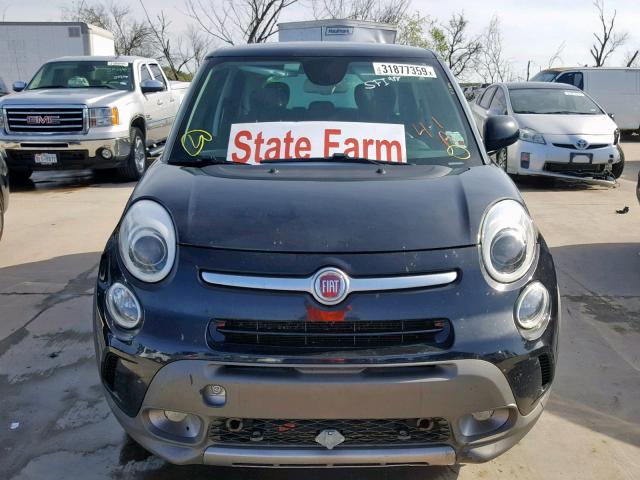 ZFBCFADH8EZ006362 - 2014 FIAT 500L TREKK BLACK photo 9