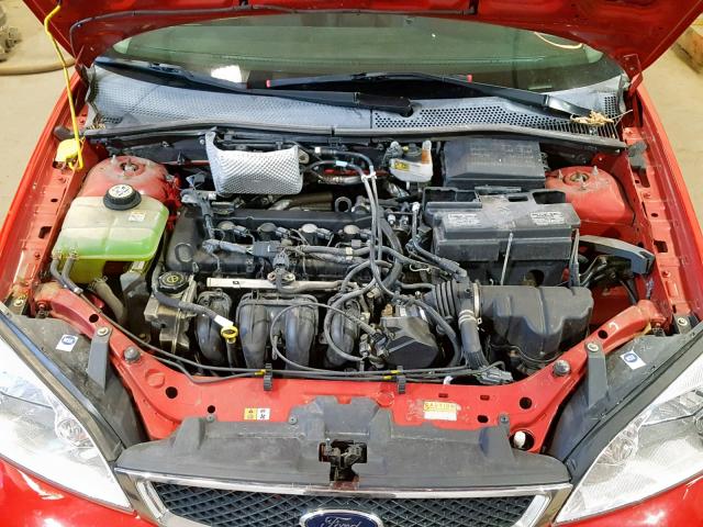 1FAFP31N07W255990 - 2007 FORD FOCUS ZX3 RED photo 7