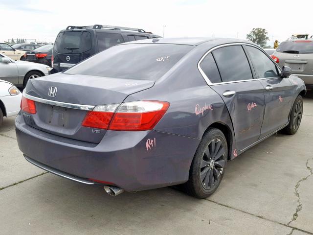 1HGCR3F89EA021434 - 2014 HONDA ACCORD EXL GRAY photo 4