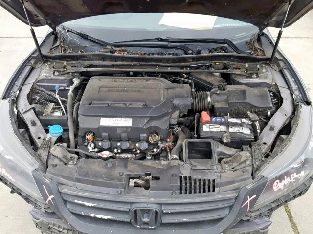 1HGCR3F89EA021434 - 2014 HONDA ACCORD EXL GRAY photo 7