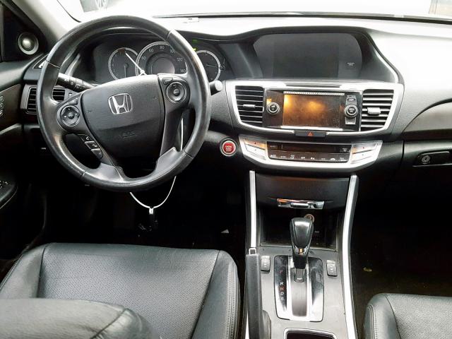 1HGCR3F89EA021434 - 2014 HONDA ACCORD EXL GRAY photo 9