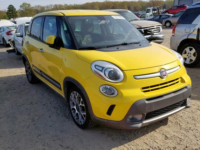 ZFBCFADH6EZ016937 - 2014 FIAT 500L TREKK YELLOW photo 1