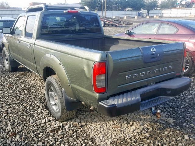 1N6MD29Y83C401502 - 2003 NISSAN FRONTIER C GREEN photo 3