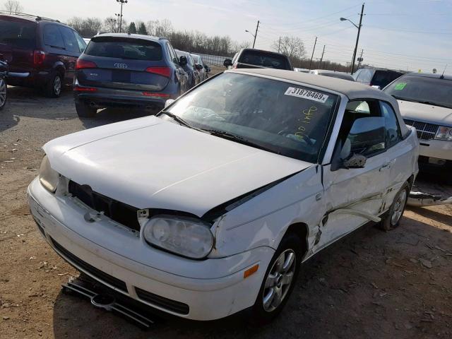 3VWDC21VX2M805368 - 2002 VOLKSWAGEN CABRIO GLX WHITE photo 2