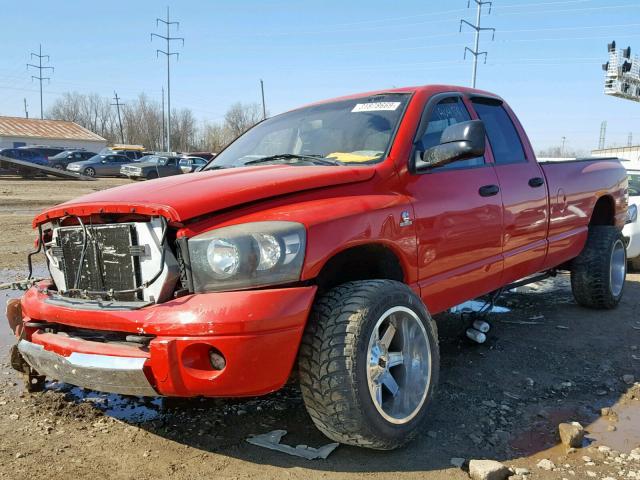 1D7KS28C06J176360 - 2006 DODGE RAM 2500 S წითელი ფოტო 2