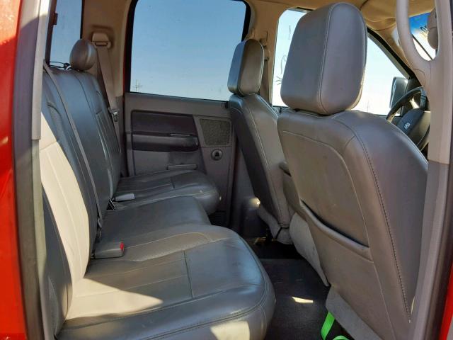 1D7KS28C06J176360 - 2006 DODGE RAM 2500 S წითელი ფოტო 6