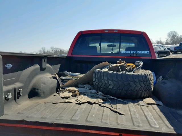 1D7KS28C06J176360 - 2006 DODGE RAM 2500 S წითელი ფოტო 9