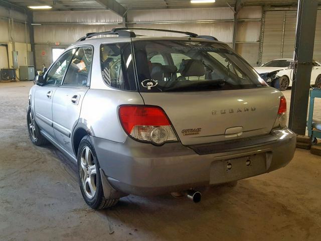 JF1GG68574H801597 - 2004 SUBARU IMPREZA OU SILVER photo 3