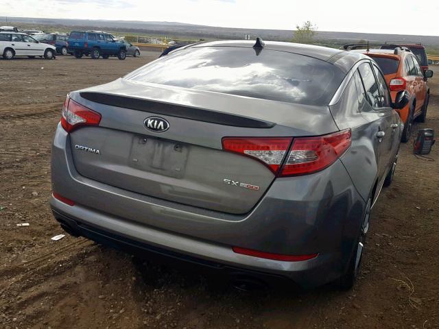 5XXGR4A68DG143328 - 2013 KIA OPTIMA SX GRAY photo 4