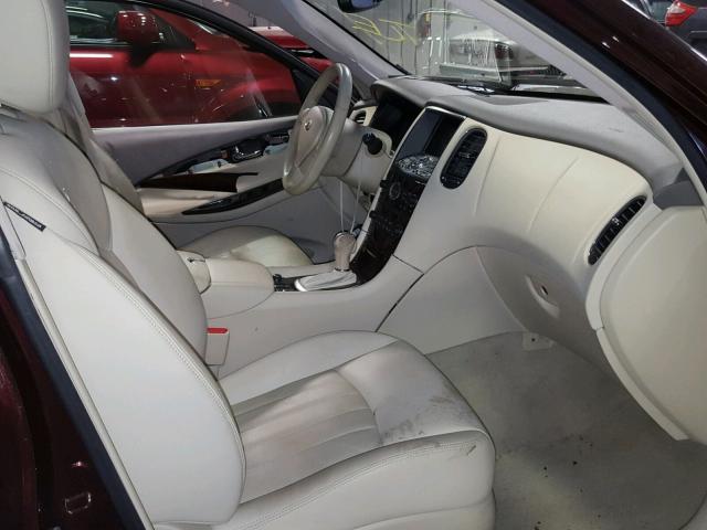 JN1AJ0HR6CM450594 - 2012 INFINITI EX35 BASE BURGUNDY photo 5