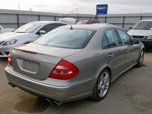 WDBUF76J05A708547 - 2005 MERCEDES-BENZ E 55 AMG BEIGE photo 4