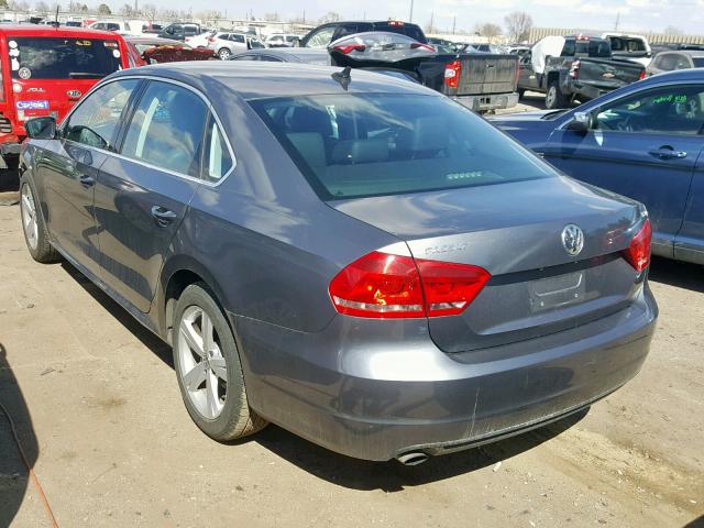 1VWAT7A37EC036784 - 2014 VOLKSWAGEN PASSAT S GRAY photo 3