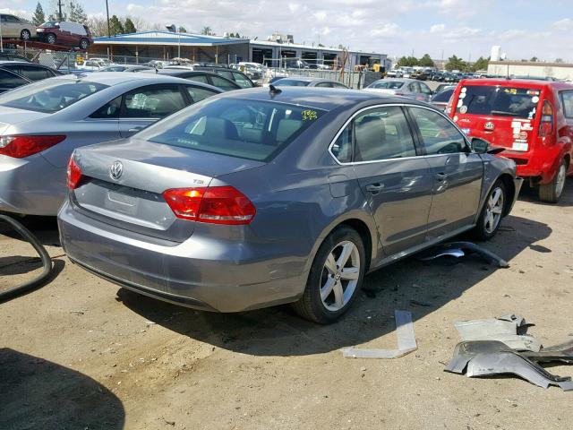 1VWAT7A37EC036784 - 2014 VOLKSWAGEN PASSAT S GRAY photo 4