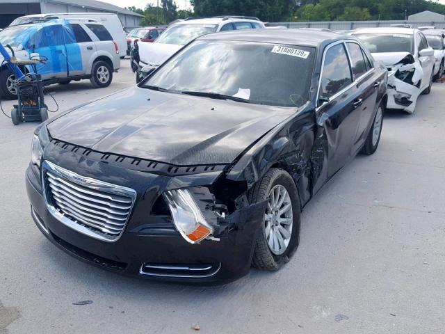 2C3CA4CG8BH523618 - 2011 CHRYSLER 300 BLACK photo 2