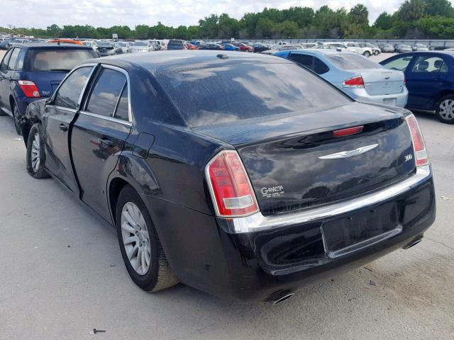 2C3CA4CG8BH523618 - 2011 CHRYSLER 300 BLACK photo 3