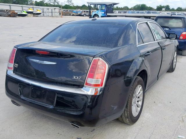 2C3CA4CG8BH523618 - 2011 CHRYSLER 300 BLACK photo 4