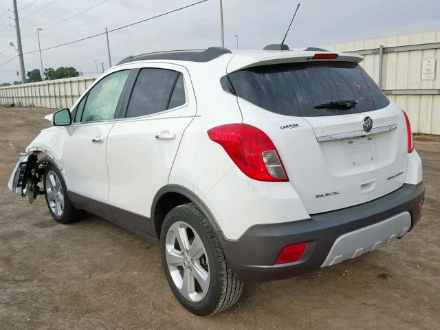 KL4CJASB1GB542974 - 2016 BUICK ENCORE WHITE photo 3