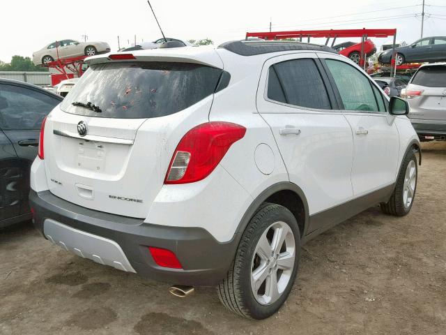 KL4CJASB1GB542974 - 2016 BUICK ENCORE WHITE photo 4