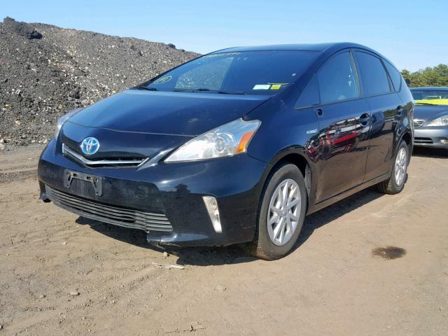 JTDZN3EU8E3294632 - 2014 TOYOTA PRIUS V BLACK photo 2