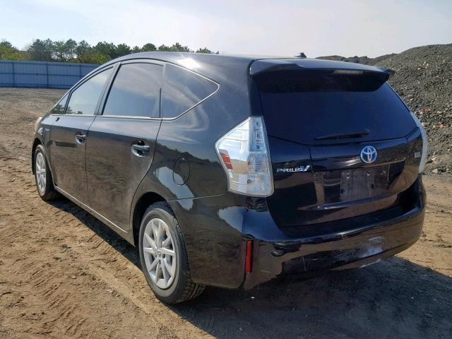 JTDZN3EU8E3294632 - 2014 TOYOTA PRIUS V BLACK photo 3