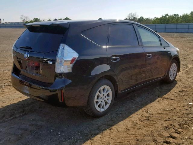 JTDZN3EU8E3294632 - 2014 TOYOTA PRIUS V BLACK photo 4