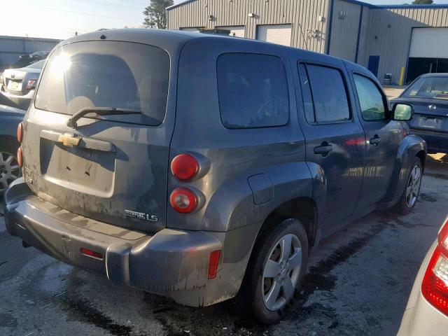3GNCA13B99S583484 - 2009 CHEVROLET HHR LS GRAY photo 4