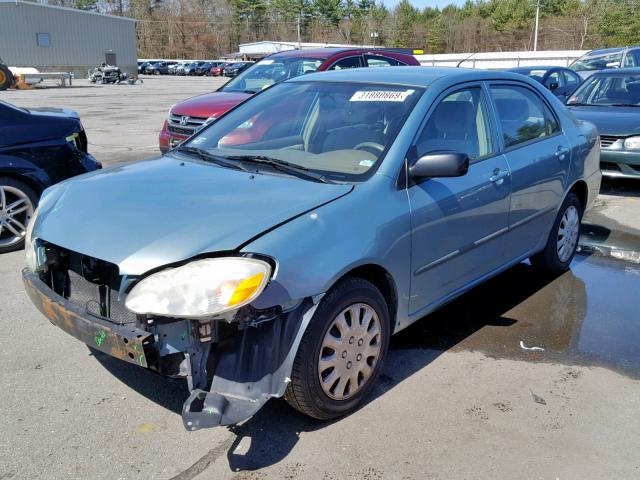 2T1BR32E05C443853 - 2005 TOYOTA COROLLA CE BLUE photo 2