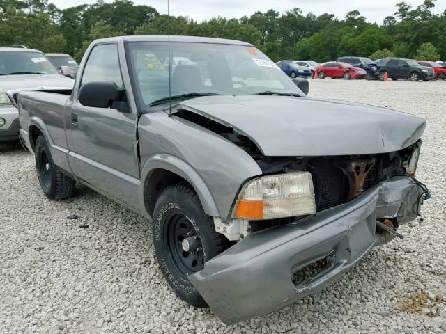 1GTCS145728174557 - 2002 GMC SONOMA GRAY photo 1