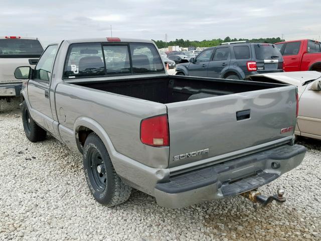 1GTCS145728174557 - 2002 GMC SONOMA GRAY photo 3