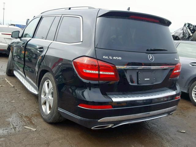 4JGDF6EE9HA842229 - 2017 MERCEDES-BENZ GLS 450 4M BLACK photo 3