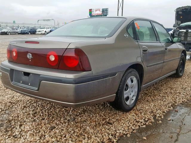 2G1WF52E739391942 - 2003 CHEVROLET IMPALA BROWN photo 4