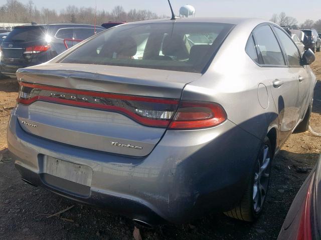 1C3CDFFH0GD818191 - 2016 DODGE DART SXT S SILVER photo 4