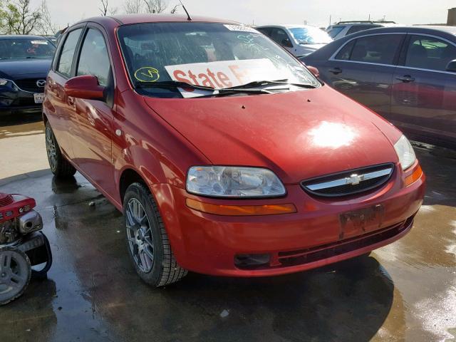 KL1TD66668B256439 - 2008 CHEVROLET AVEO BASE Марун фото 1