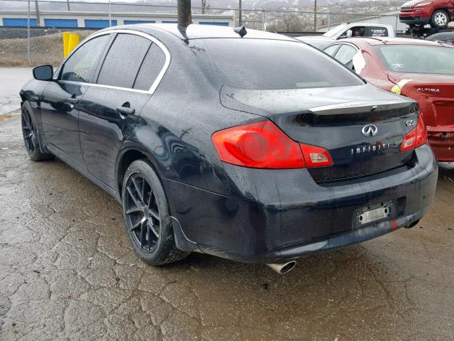 JN1DV6AR9BM452174 - 2011 INFINITI G25 BLACK photo 3